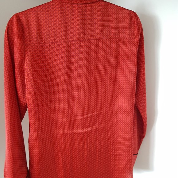Tristan Red Silky Blouse XS - Picture 3 of 3